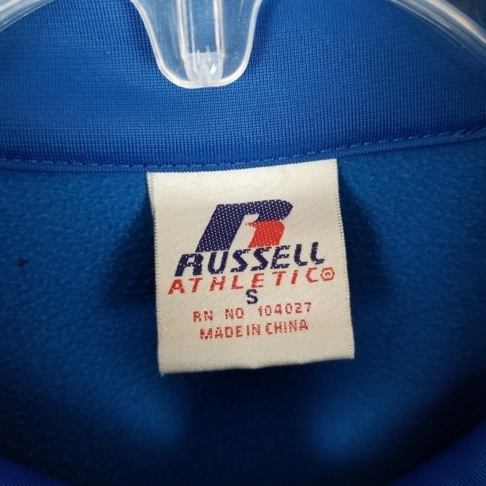 Florida Gators Track Jacket Full Zip Patch Blue Orange Stripe Russell Athletics